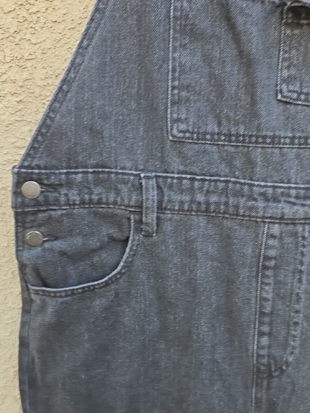 Universal Thread 100% Cotton Black Wash Denim Overalls Size 14 - Picture 4 of 15